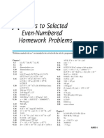 Answers to Even-Numbered Homework Problems in Fluid Mechanics and Thermodynamics