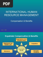 IHRM-Compensation & Benefits