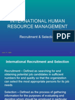 IHRM-Recruitment & Selection