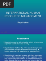 IHRM-Repatriation