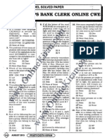 IBPS Clerk Exam 2012 December Solved Question Paper 1