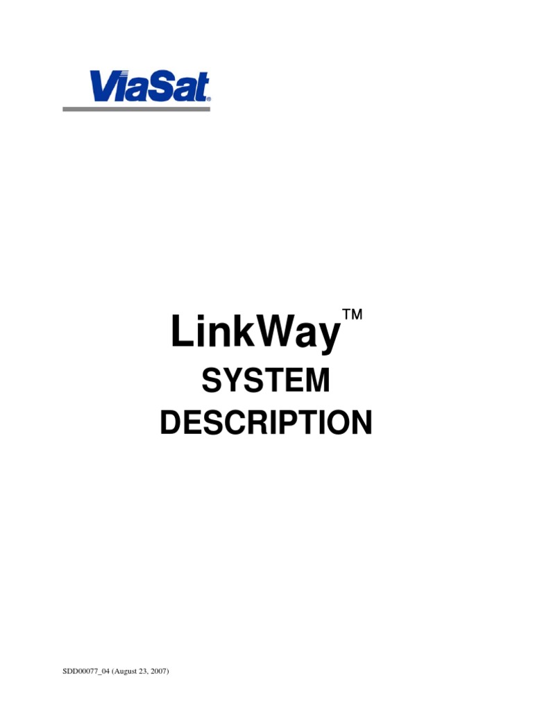 LINKWAY S2 System Description | PDF | Internet Access | Computer Network