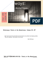 Waterways: Poetry in The Mainstream Vol 25 No 7