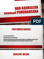 Peranan Kaunselor Sebagai Pemudahcara