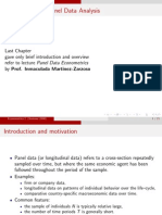 Some Basics For Panel Data Analysis