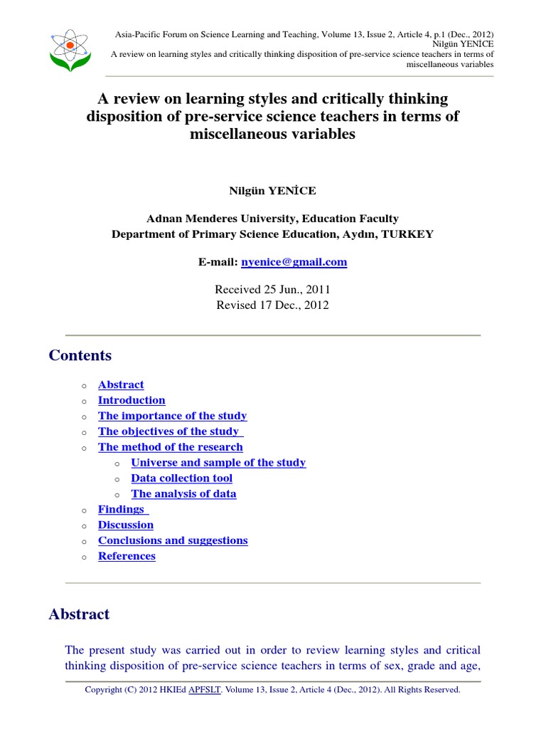 Critical thinking disposition examples image