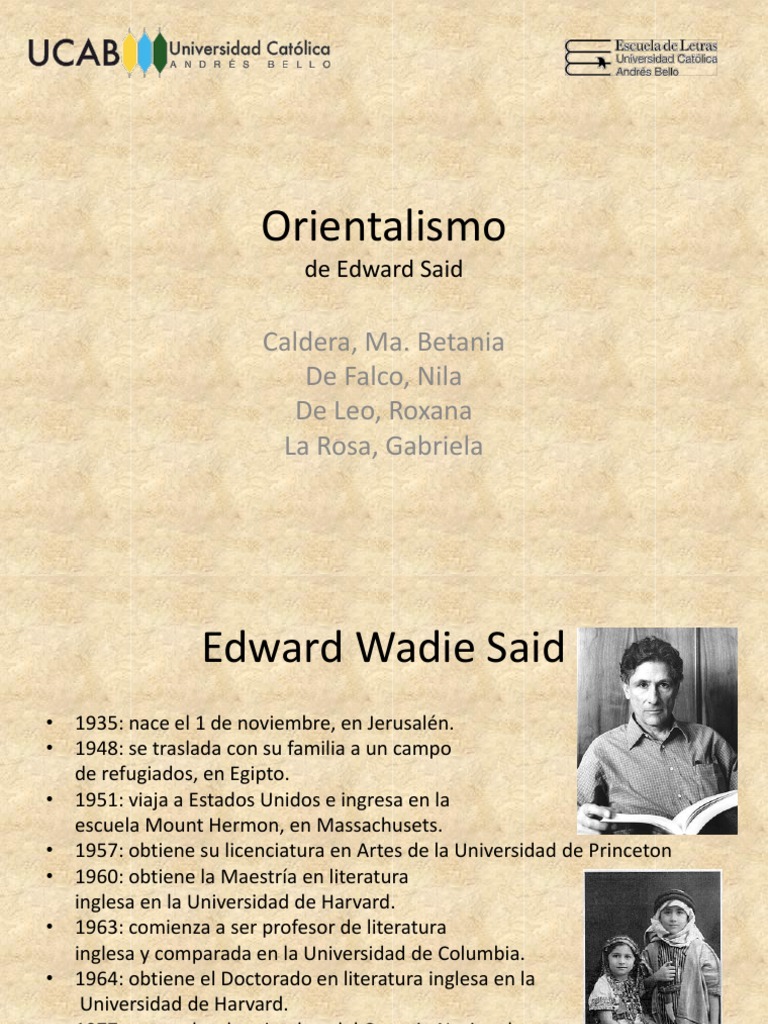 Análisis del Orientalismo de Edward Said | PDF | orientalismo | Poder ...