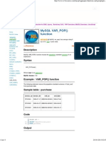 MySQL Var - Pop - W3resource