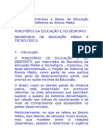 A Lei de Diretrizes e Bases de Educacao Nacional e A Reforma Do Ensino Medio