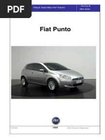 Fiat Grande Punto Service Manual - Translated