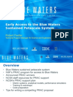Early Access To The Blue Waters Sustained Petascale System