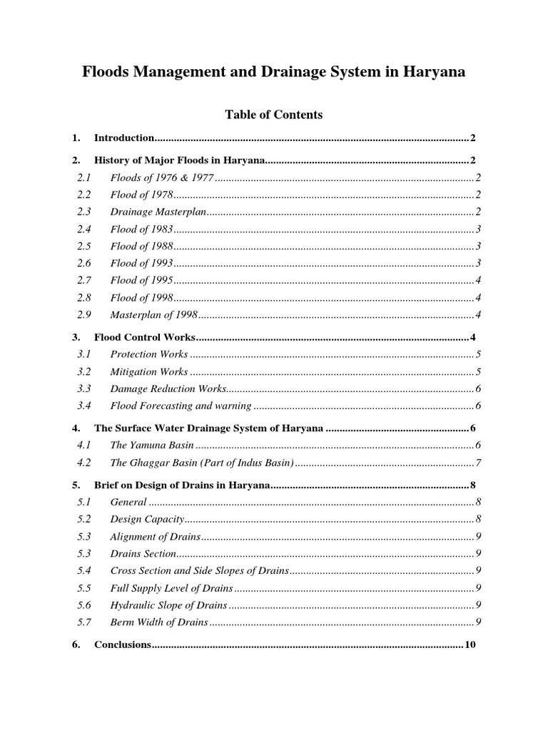 Paper On Floods | PDF | Flood | Drainage