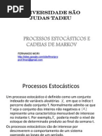 Cadeias e Processos de Markov2014