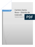 Estudio de Impacto Ambiental de la Cantera Santa Rosa en Celendín, Cajamarca