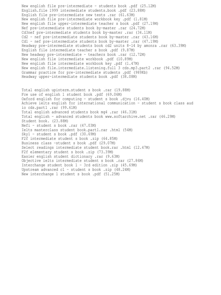 English Books | PDF | Computer File | Office Software
