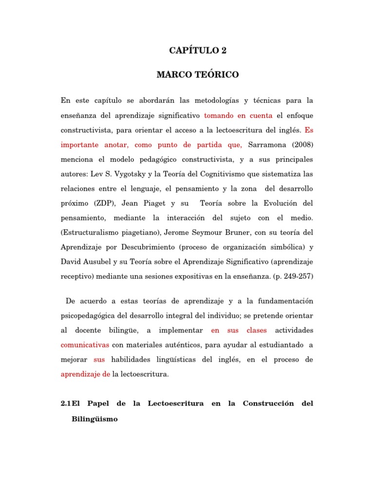CAPÍTULO 2 Marco Teórico Técnicas Para La Enseñanza de La