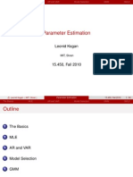 Parameter Estimation: Leonid Kogan