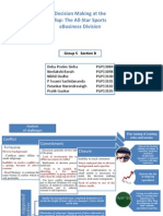 Decision Making at The Top: The All-Star Sports Ebusiness Division
