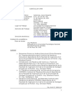 Curriculum Vitae Ing. Javier E. Salomone