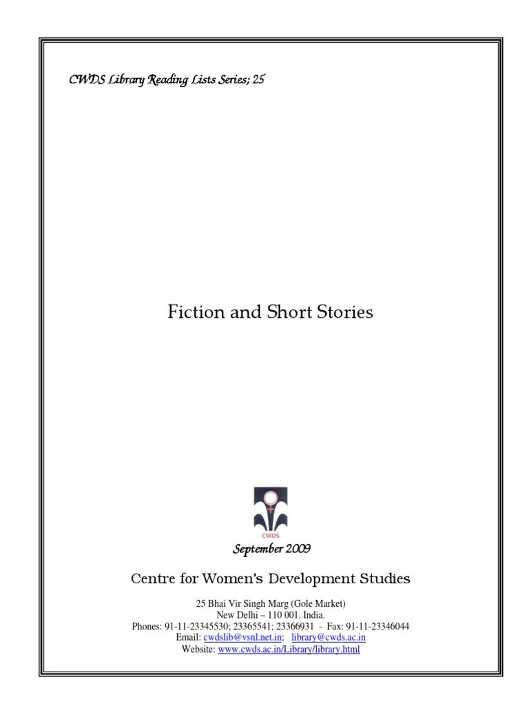 25.fiction and Short Stories | PDF