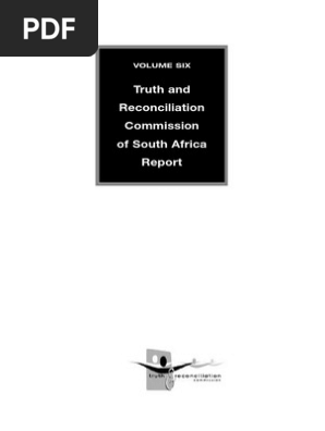 Truth And Reconciliation Commission Of South Africa Report Precedent Crime Violence