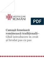 Ghid Introductiv in Croit Si Brodat Camasa Traditionala Romaneasca
