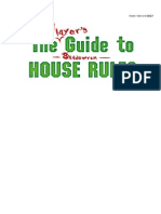 The Player's Guide To Shadowrun House Rules
