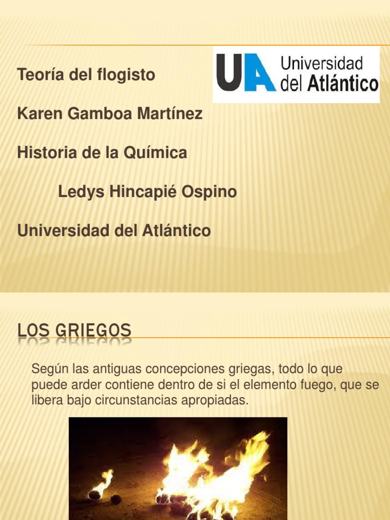 Teoria Del Flogisto y Lavoisier (2) Química Ciencias fisicas