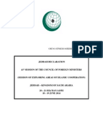Jeddah Declaration: OIC/41-CFM/2014/JEDDAH-DEC/FINAL