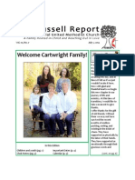 Welcome Cartwright Family!: in This Edition