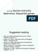 A7 Entry Barriers and Entry Deterrence - Sequential Games Analysis
