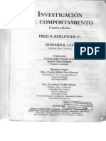 63518695 Fred N Kerlinger Investigacion Del Comportamiento