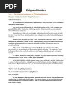 Download Philippine Literature Chapter 1 to 5 by Denver Jane Cuyos Diacor SN232187265 doc pdf