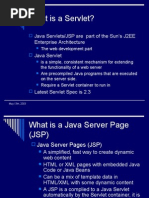 What Is A Servlet?: Java Servlets/JSP Are Part of The Sun's J2EE Enterprise Architecture Java Servlet