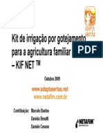 Irrigação por gotejamento KIFNET para agricultura familiar