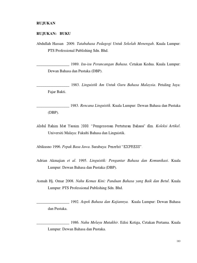 Rujukan | PDF