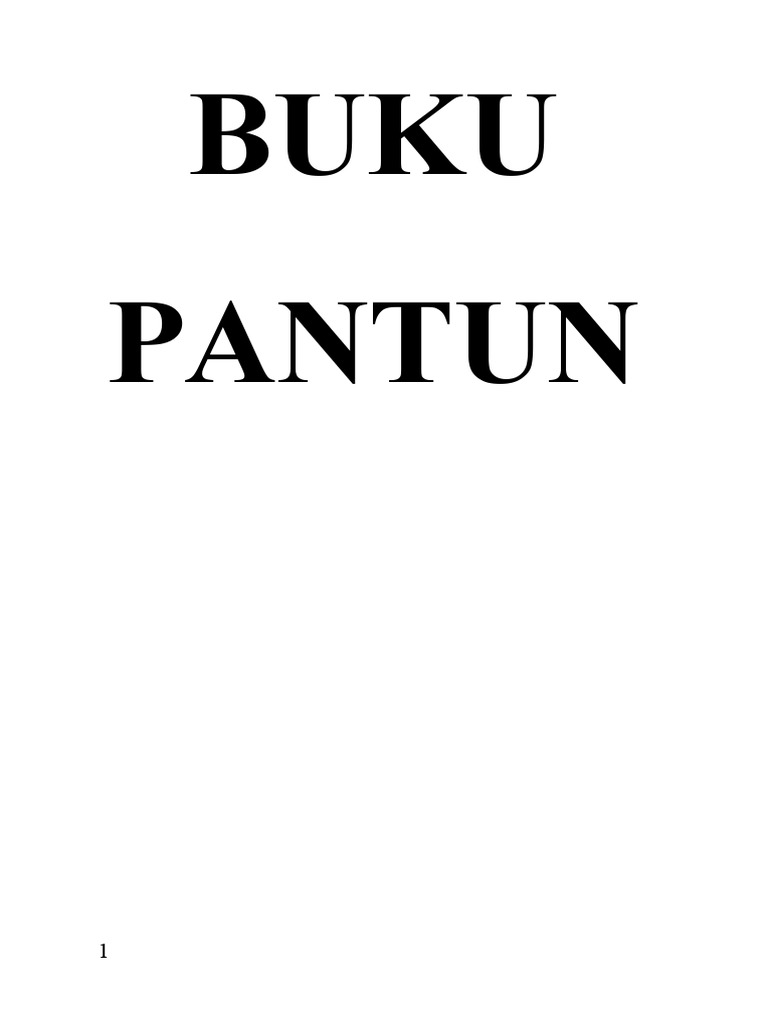 Buku Pantun