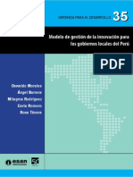 Serie Gerencia Desarrollo 35 Modelo Gestion Innovacion Gobiernos Locales Peru