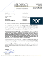 OCSD Response Letter 
