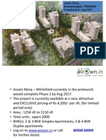 Assetz Marq, Whitefield - Prelaunch