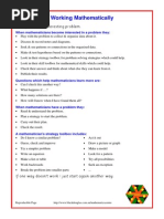 Working Mathematically: First Give Me An Interesting Problem