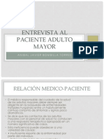 Entrevista A Pacientes Adultos Mayores