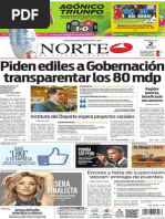 Periódico Norte edición del día 2 de julio de 2014
