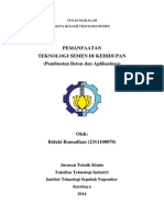 Pemanfaatan Teknologi Semen Di Kehidupan (Pembuatan Beton Dan Aplikasinya), Ridzki Ramadhan 2311100070