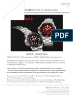 Press Release of Orient M-Force EL06