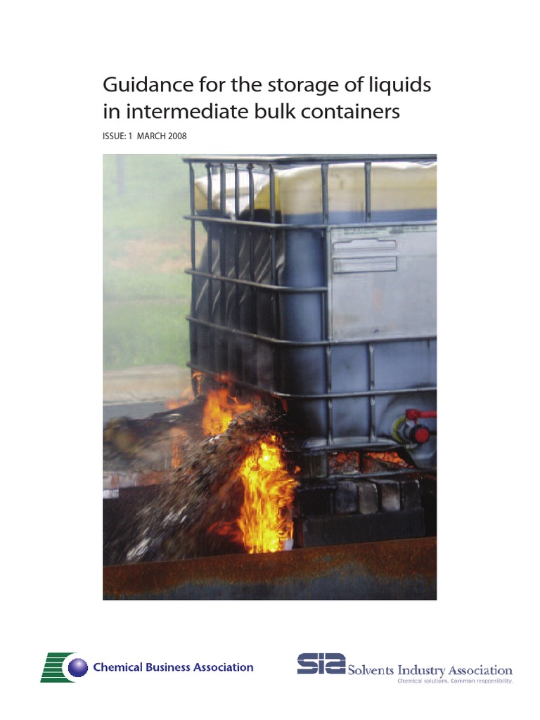 IBC Storage of Flammable Liquids PDF Flammability Dangerous Goods