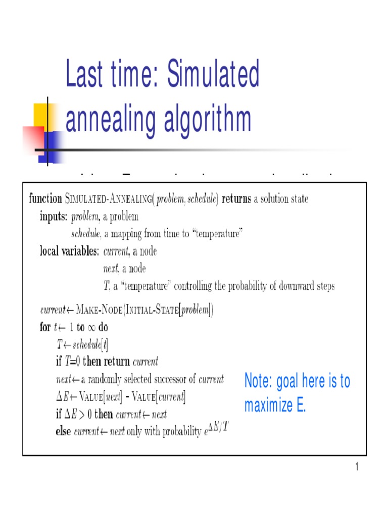 Simulated Annealing Algorithm | PDF | Algorithms And Data Structures ...