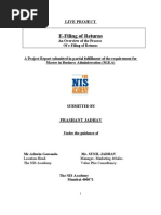 Download Project on e filing income tax return online  by Prashant Jadhav SN23225214 doc pdf