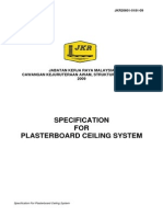 Specification For Plasterboard - Ceiling System