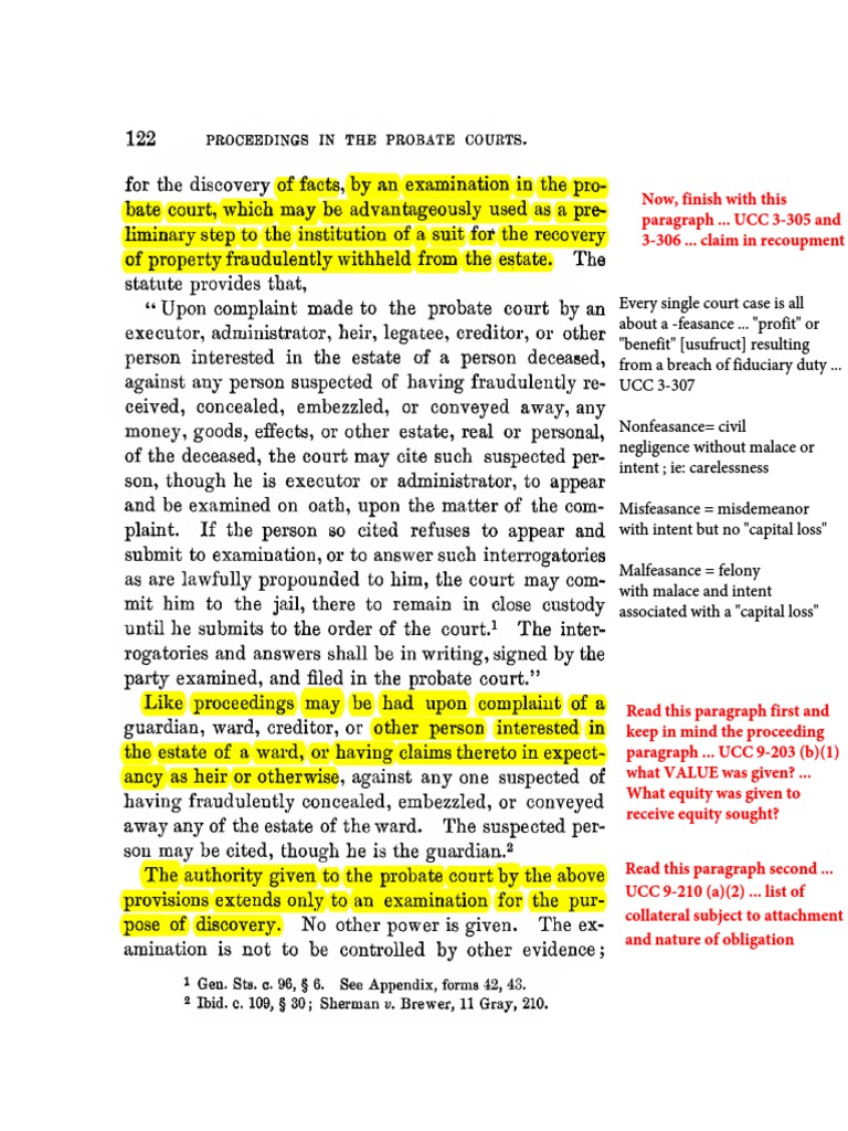 Operation of Every Court Case PDF Probate Public Law